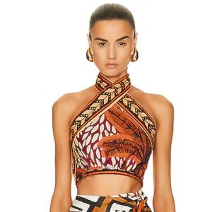 Johanna Ortiz Yoruba Cotton Halterneck Top